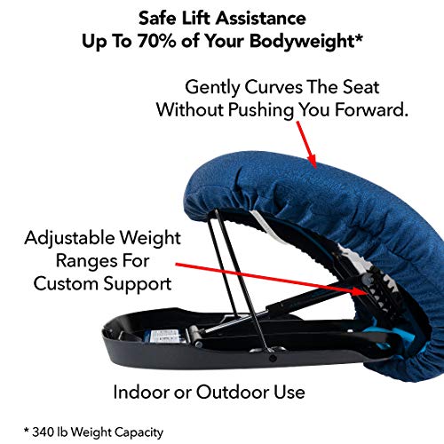 Carex Upeasy Seat Assist Plus - Chair Lift And Sofa Stand Assist - Portable Lifting Seat For Persons 200 Pounds to 340 Pounds, Provides 70% Assistance 3 Carex Upeasy Seat Assist Plus - Chair Lift And Sofa Stand Assist - Portable Lifting Seat For Persons 200 Pounds to 340 Pounds, Provides 70% Assistance - Image 4