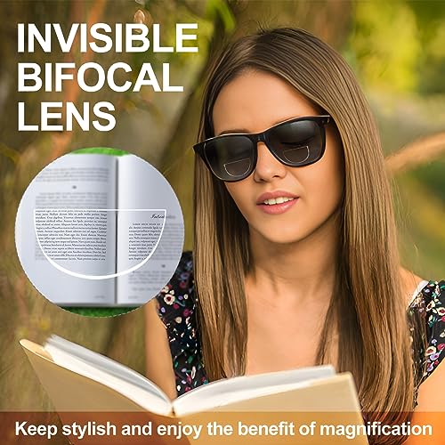 Image of OKH Stick-on Bifocal Lenses, Convert Sunglasses, Goggles, or Glasses into Magnified Readers, Reusable, No Water Needed