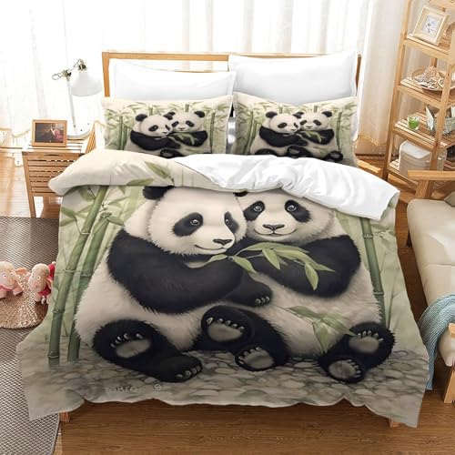 Housse de couette hypoallergique Groupe Panda avec fermeture éclair - 3