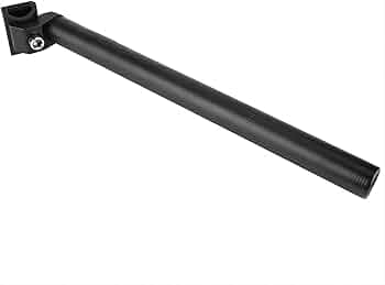 Zoom Zadelpen, 31,6 mm, lengte zadelpen 350 mm met schaal, aluminium kop, voor MTB, Mountain, Road, BMX, instelbare hellingshoek, zwart