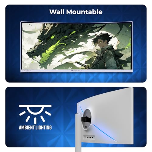 Image of ZEBRONICS N30A 30 inch (76.2 cm) 1500R Curved Ultrawide Gaming Monitor, WFHD 2560x1080, 300Nits, 200Hz, 1ms MPRT, HDR10, 99% sRGB | 95% DCI-P3, Adaptive Sync, 2 x DP | 2 x HDMI | 1 x 3.5mm