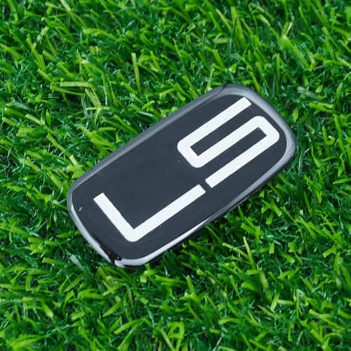 Image of Side Pillar Roof Cab Emblem Badge Nameplates Sticker Replacement for 99-07 15036135 inchLS 2Pc (Black Chrome)