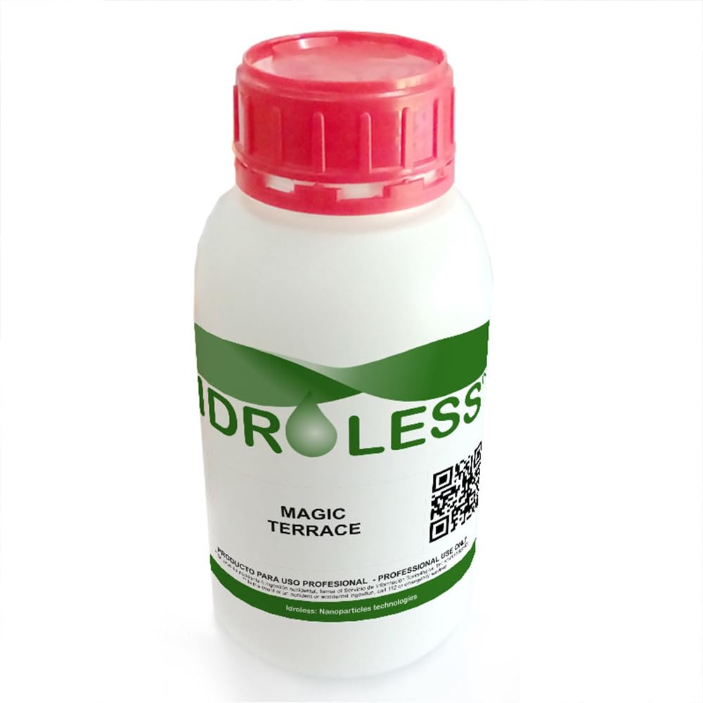 Magic Terrace Idroless 1L Hidrofugante Terrazas y Balcones Incoloro | Impermeabiliza y protege evitando filtraciones. Penetra en profundidad en el rejuntado sin afectar a las baldosas.