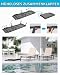 FHVIT Aluminium Chaise Lounge Chair Outdoor, faltbar Patio Lounge Chair Assemble-Free, Pool Lounge Chairs mit 5 verstellbaren Rückenlehnen