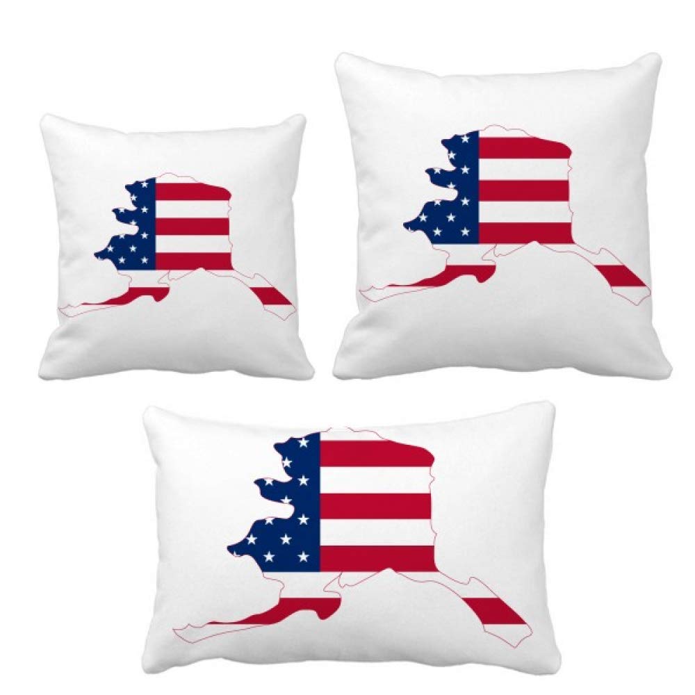 Coussin Alaka USA de qualité supérieure au design de drapeau pour canapé
