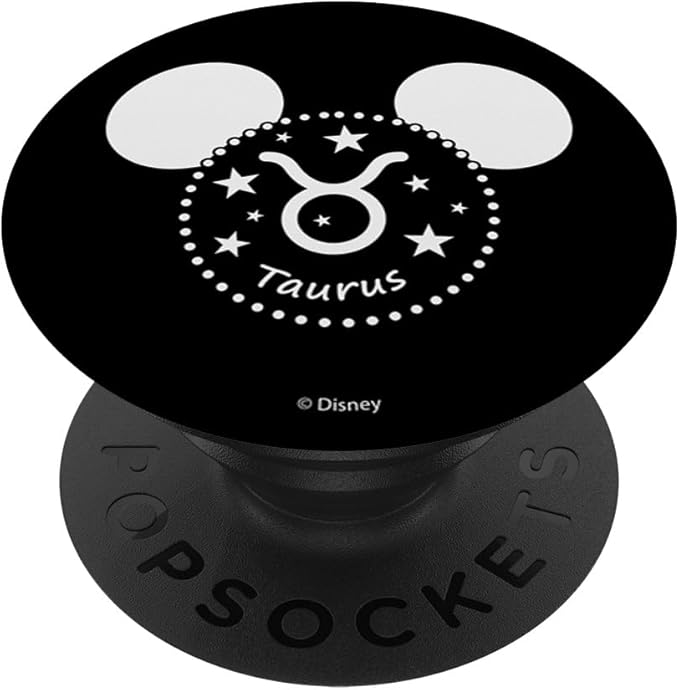 Disney Mickey And Friends Astrology Zodiac Signs Taurus PopSockets Standard PopGrip