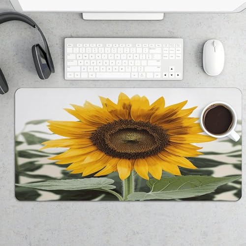 Tapete de escritorio grande Bloom Sunflower antideslizante miniatura 5