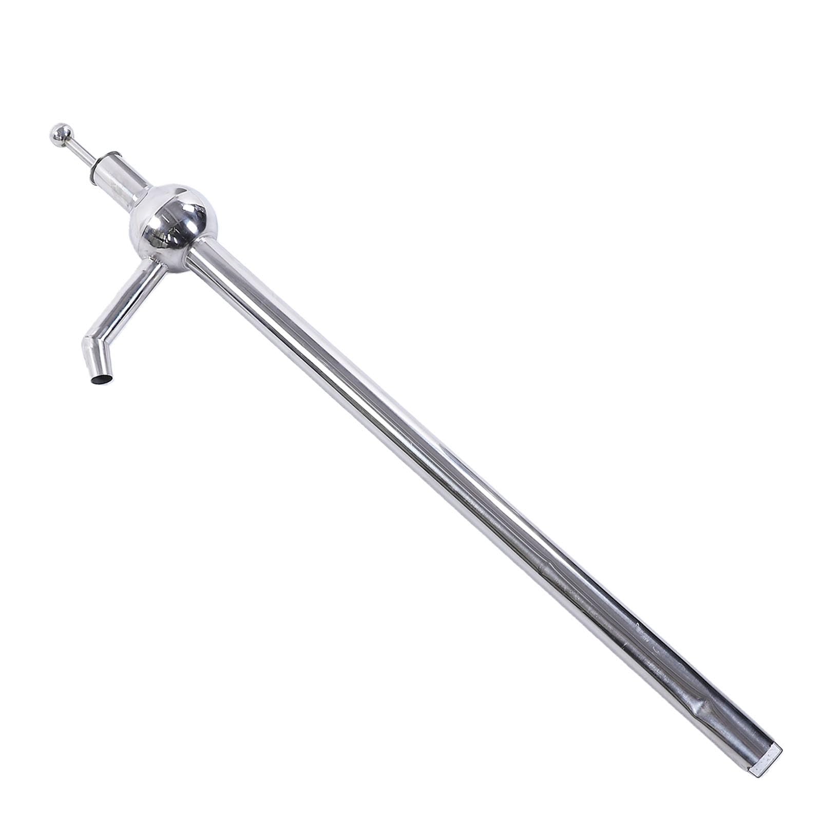 PUSOKEI Bomba de Aceite Manual de Acero Inoxidable, Bomba de Transferencia de Portátil, Extractor de Sifón Manual para Agua Derv Vino Aceite de Oliva Líquidos Corrosivos 95 Cm