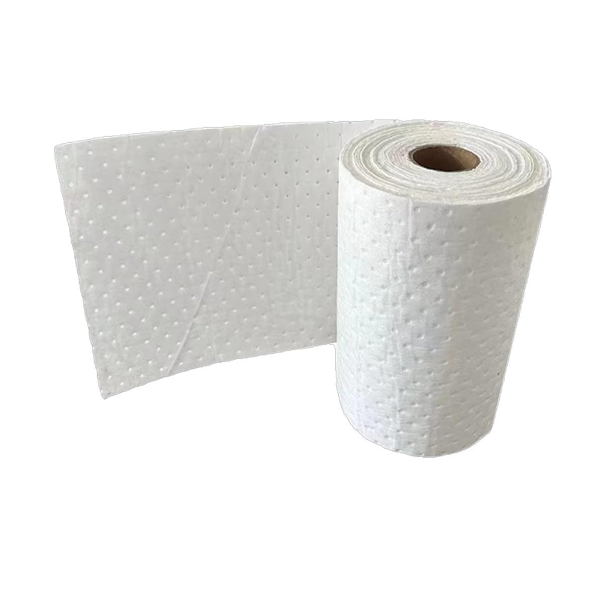 Universal Absorbente Bonded Rollo，0.4m x 50m Polipropileno Manta Absorbente Aceite，Protector De Garaje para Garajes，Tiendas，Cocinas O Estacionamientos(Color:Blanco)