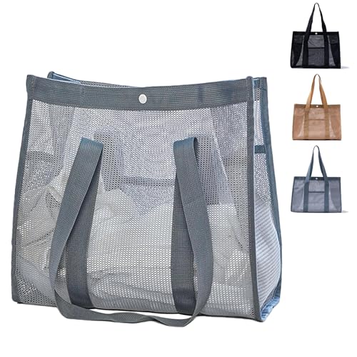 DXQCHDUO Strandtasche für Damen, große Netz-Pool-Tragetasche mit Schnalle, wasserdichte Tasche, wiederverwendbare Schwimmtasche, Sommer, Urlaub, Reisetasche, Einkaufstasche, Umhängetasche, Picknick, DXQCHDUO Strandtasche für Damen, große Netz-Pool-Tragetasche mit Schnalle, wasserdichte Tasche, wiederverwendbare Schwimmtasche, Sommer, Urlaub, Reisetasche, Einkaufstasche, Umhängetasche, Picknick,
