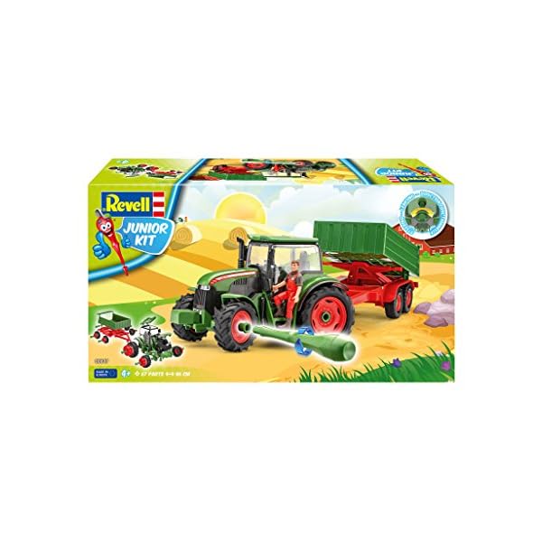 Revell Revell_00817 817 Junior Kit-Traktor mit Anhänger und Spielfigur 4 der Bausatz mit dem Schraubsystem für Kinder ab… – Bild 3