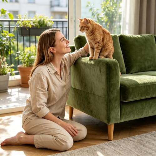 Protector de sofá para gatos eficaz para evitar daños en esquinas y alfombras 3
