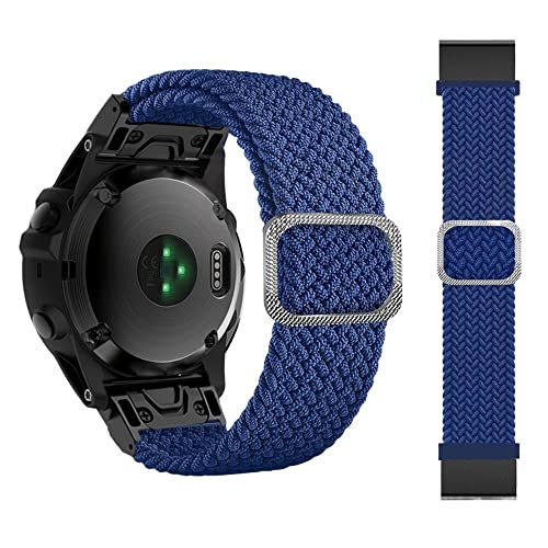 Bracelet Quickfit 26 mm anti-irritation en nylon tressé pour Garmin Fenix 7X 6X