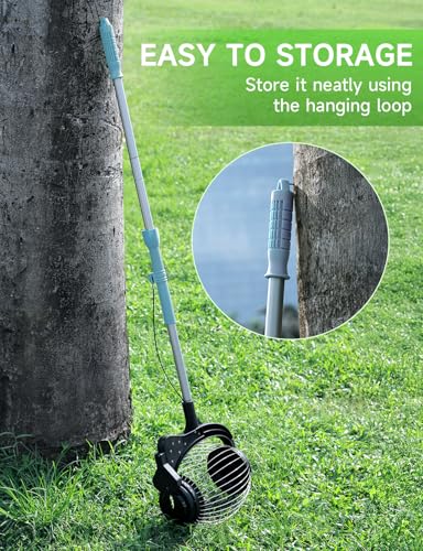 Acorn Picker Upper Roller for Walnuts - Nut Gatherer with 1.8-Gallon Capacity, No-Bend Emptying Design,Suitable for 1.2"-3.6" Walnuts,Chestnuts, Fallen Apples & Tennis Balls