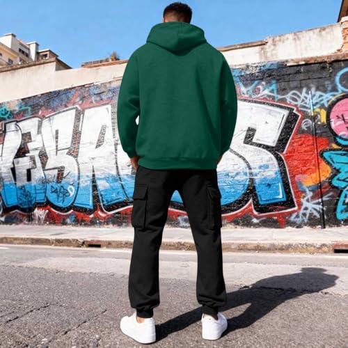 Men's Track Suits 2 Piece Set Plus Size Winter Track Suits Mens Pullover Hoodie Cargo Sweat Jogger Casual Lounge Sweatsuit Capsule Wardrobe Conjunto Deportivo Para Hombre - image 6