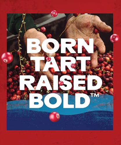 Ocean Spray Classic Cranberry Juice - 4 x 1L - Sugar & Natural Sweetener Fruit Juice - Rich in Vitamin C & High in Antioxidants - Made with Whole Cranberries