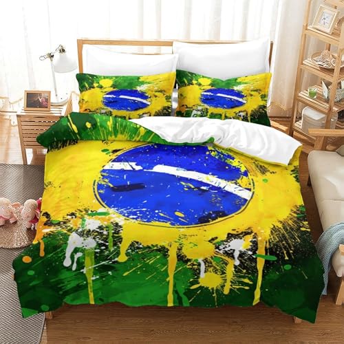 Linge de lit Brésil microfibre résistante et douce parure facile à repasser
