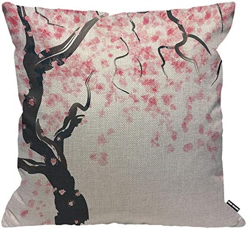 HGOD DESIGNS Abstract Cushion Cover,Vintage Feeling Aged Texture with Color Blue Cyan Yellow Red Purple Pink Throw Pillow Case for Living Room Bedroom Sofa Chair 18X18 Inch Pillowcase 45X45cm