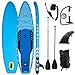 Stand Up Paddle Board Gonfiabile, Tavola da Paddling Gonfiabile Surf Board Gonfiabile con Accessori Completo 320X80X15 CM (Blu)