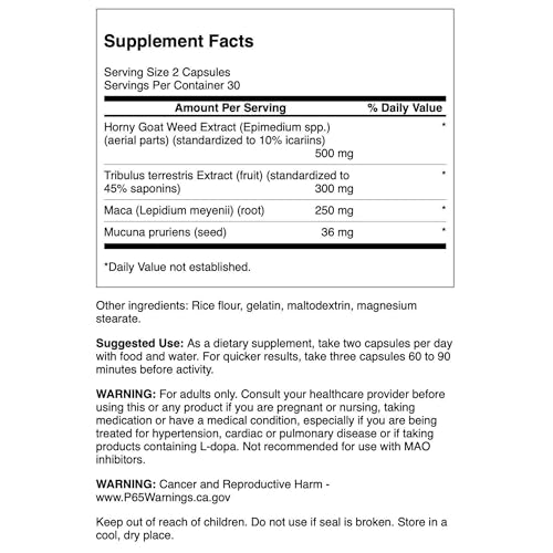 Swanson Premium Brand SWP028 Libido Enhancing Supplement