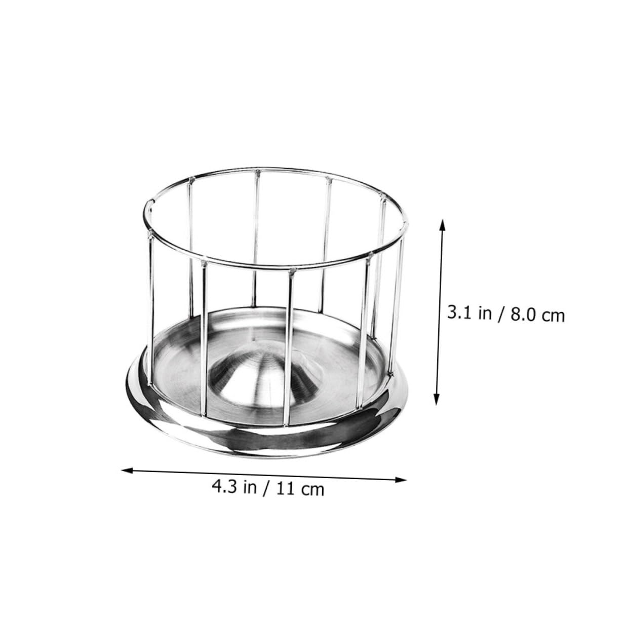 Happyyami Sturdy Stainless Steel Feeder for Tortoises Reptile Food Dispenser Water Dish Pet Supply for