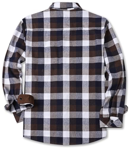 Image of Betusline Boy and Men Button Down Plaid Shirt