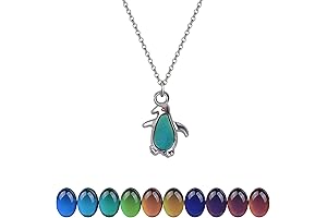 Enchanting Penguin Necklace: A Symphony of Colors Inspired by the Arctic