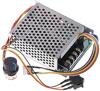 ZHITING Regolatore di velocità del motore DC continuo 10V-55V 12V 24V 36V 40A, con interruttore di freno avanti-indietro, potenziometro regolabile e display digitale