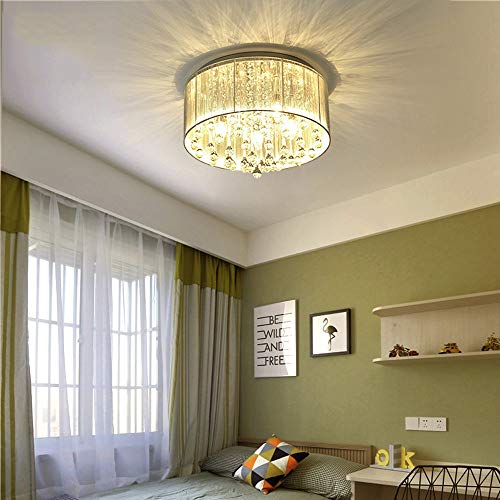 Plafonnier en cristal K9 véritable et fer forgé de style nordique haut de gamme - 3