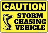 Tornado Storm Chaser Sticker, Severe Weather Spotter Decal | Durable Weatherproof Vinyl | Multiple Sizes (5" x 7")