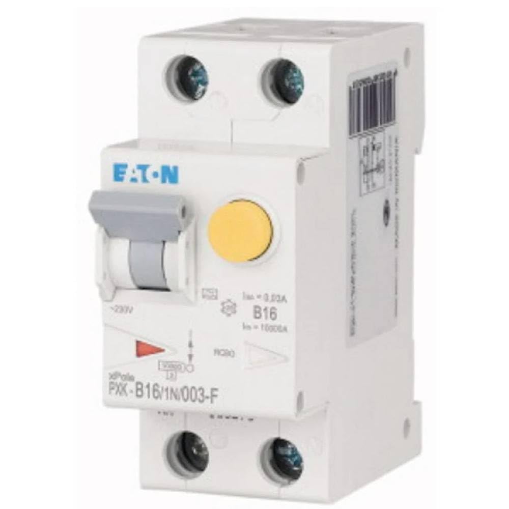 Eaton FI/LS-Kombischalter B 16A 1+N, 30mA PXK-B16/1N/003-F