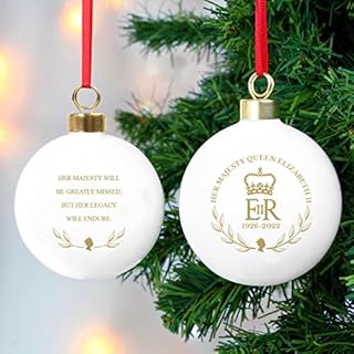 CalEli Gifts Queen Elizabeth II Commemorative Bauble