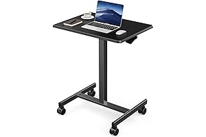 Smart and Portable Stand Up Desk with Wheels