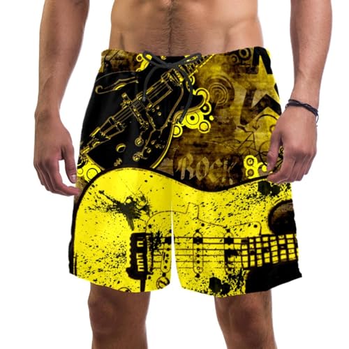 Short de bain homme rock retro à séchage rapide pour le surf