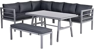 Garden Impressions 06590SO Lounge Dining Set, Arctic Grau, 245 x 195 x 73 cm