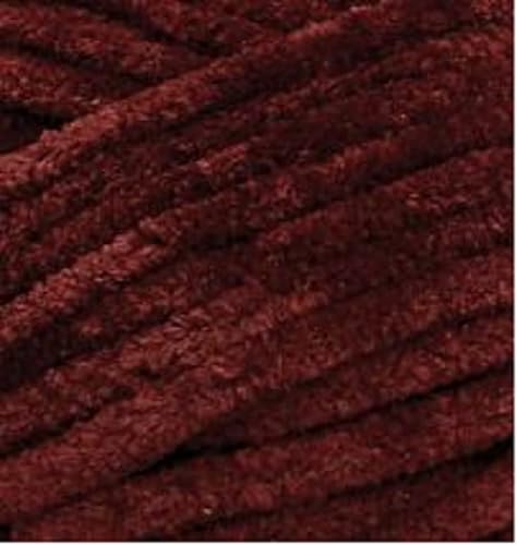 Miniatura 3 de Premier Yarns Parfait - Hilo de felpilla grueso, 3.5 onzas, peso súper voluminoso, paquete de 3 unidades con soportes para punto de Bella (chocolate)