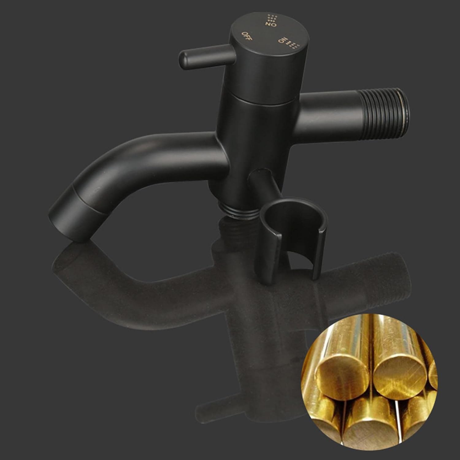 Bidet Handheld Water Sprayer Bidet Shower for Toilet Cloth Diaper Sprayer Black Brass Faucet Cold Water with Hose Toilet Bidet Sprayer Set