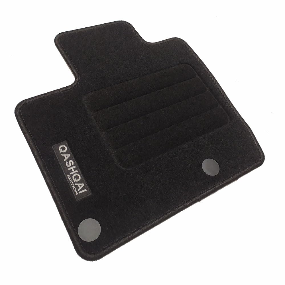 Car Lux AR07053 - Alfombras Alfombrillas en moqueta Velour con Logo a Medida para Qashqai III Desde 2021