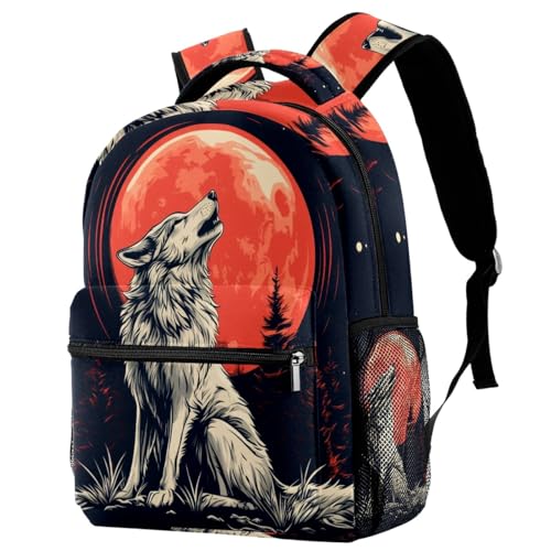 Sac à dos loup contre le mal de dos scolaire avec porte-bouteille