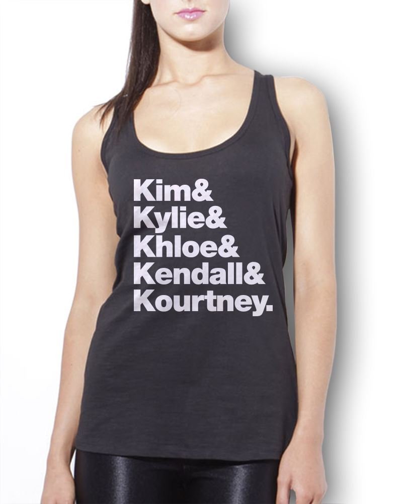 Kim, Kylie, Khloe, Kendall & Kourtney Women's Vest - Black Small