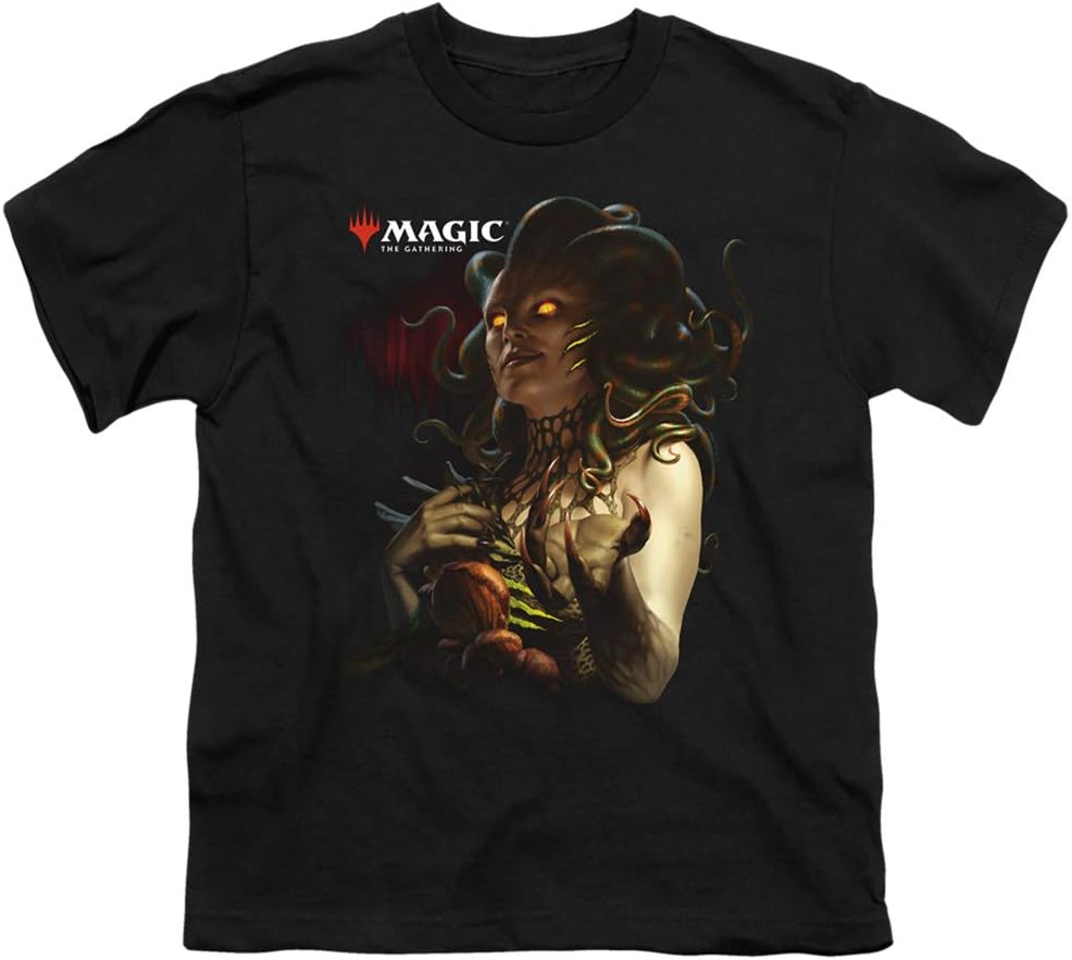 Magic The Gathering Vraska Queen of Golgari Unisex Youth T Shirt for Boys and Girls