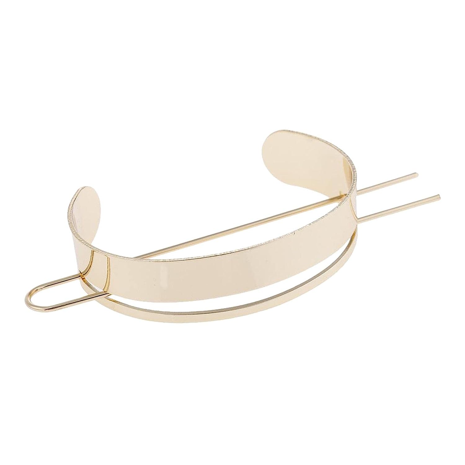 ECOMISTIQ® Womens Milimalist Hair Cuff Bun Cage Pin Clips Oval Stick Gold| Accessories| Accessories |Clothing Shoes &