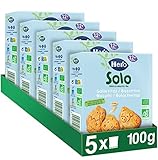 Hero Solo - Galletas de Animales Infantiles, 100% ECO, BIO, con Ingredientes de Agricultura Ecológica y UE, Apto para Bebés a Partir de 12 Meses - 5 x 100 g