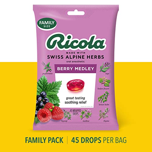 Ricola Berry Medley Lozenge, 45 Ct #TOP1