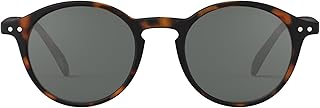 IZIPIZI SUN #D Sunglasses Men & Women Square Biobased Frame, Anti-Scratch Grey Lenses, 100% UV Category 3 Protection w/Pouch