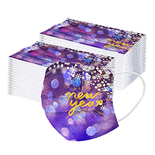 Masken Erwachsene Einmal Neues Jahr Disposable Schutzmaske Mundschutz Bandana Atmungsaktiv Staubschutz Drucken