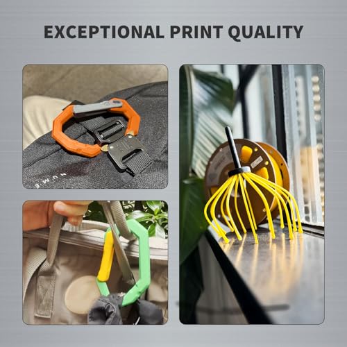 Image of OVERTURE Super PLA+ Filament 1.75mm, Toughness Enhanced PLA Plus | Professional Toughness 3D Printer Filament 1kg (2.2lbs), High Precision + /- 0.02mm, Fit Most FDM Printer (Orange)