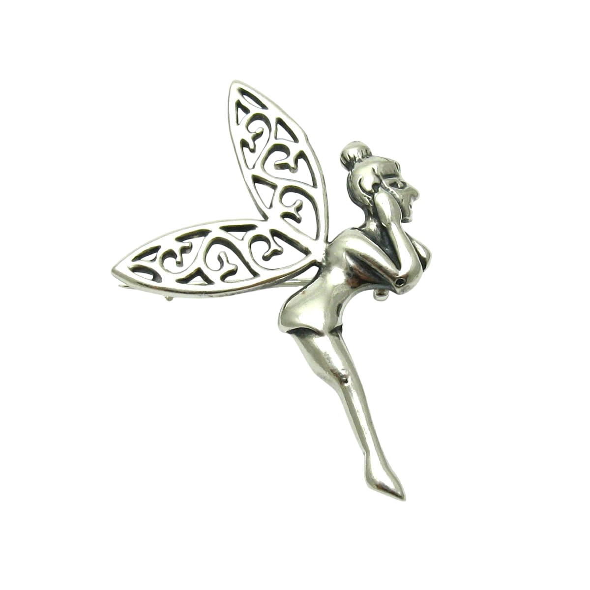 Broche en argent massif 925 Fée A000090 Empress