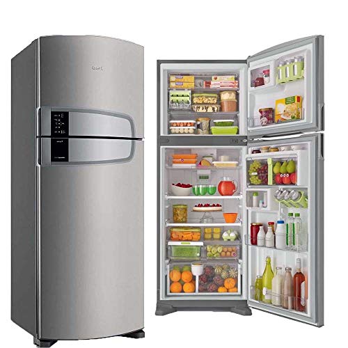 Geladeira Consul Frost Free Duplex 437 litros cor Inox com