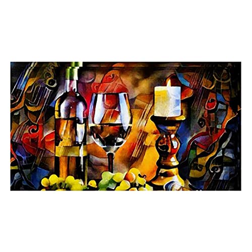 Affiche imprime pour salon abstrait mosaïque moderne 60x120cm - 3